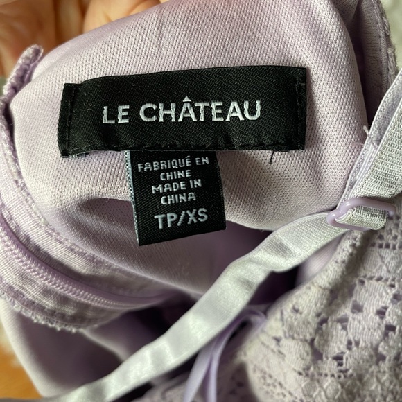 Le Chateau Purple Lace Dress - Picture 3 of 3